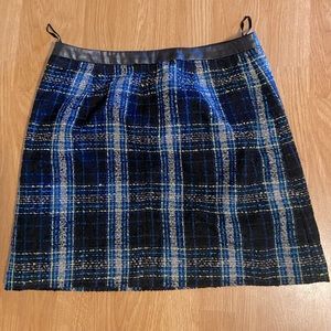 Plaid thick skirt